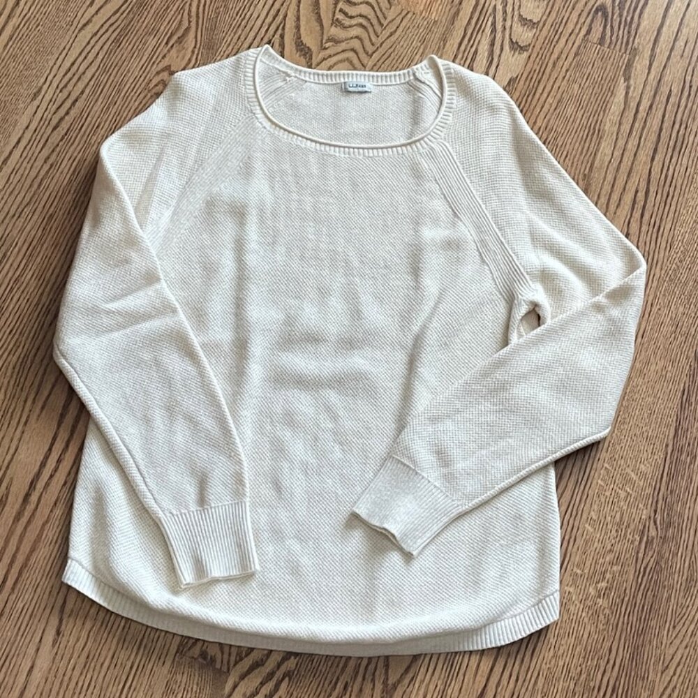 L.L. Bean Women's Cotton Sweater - Picture 2 of 4